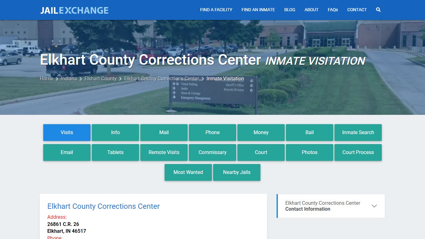 Inmate Visitation - Elkhart County Corrections Center, IN - Jail Exchange